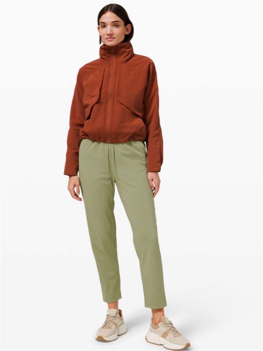 Lululemon Keep Moving Pant 7/8 High-Rise in Rosemary Green— Womens 8